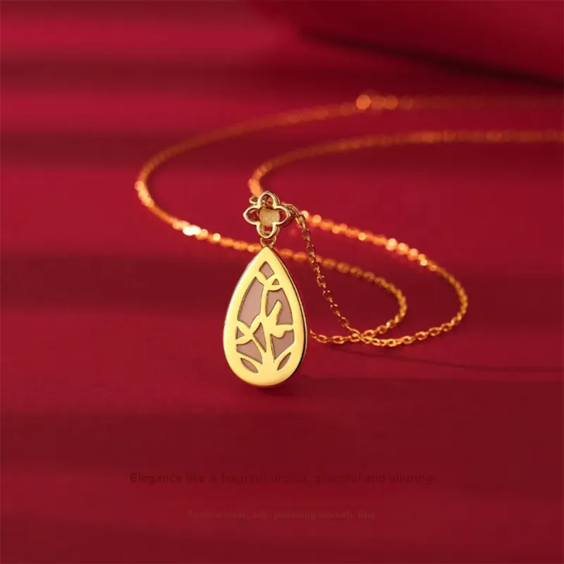 MGS White Jade Bodhi Necklaces Unisex-1