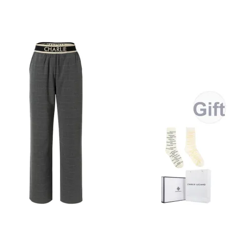 Charlie Luciano Повседневные брюки Унисекс Темно-серый
