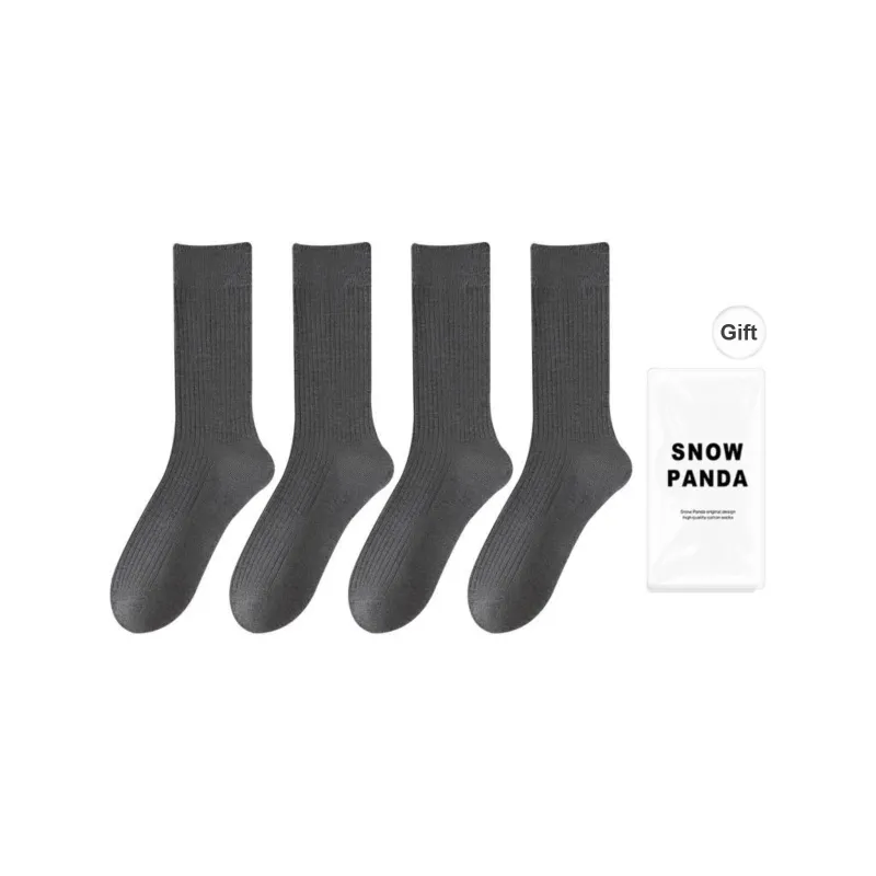XXLLG Mid Calf Socks Women's Shopping Bag 4 Pack-11