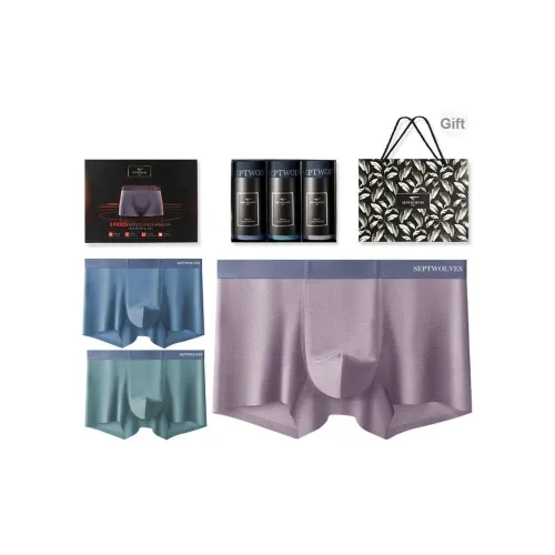 SEPTWOLVES Мужское нижнее белье 3 штуки набор в подарочной коробке + сумка для покупок