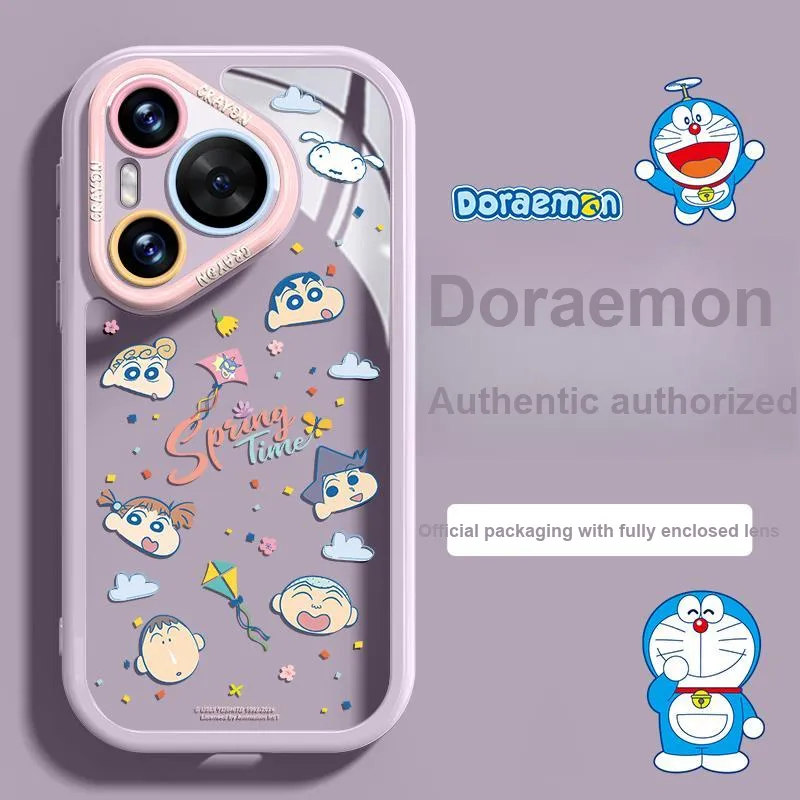 Pin Sai x SHINCHAN Silicone Material Phone Cases For Huawei Pura70Pro/70/Pura Cartoon Cute Style-14