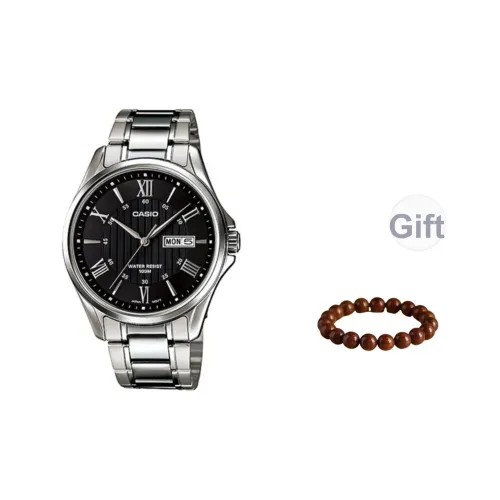 CASIO Кварцевый механизм Часы Мужские Черный циферблат