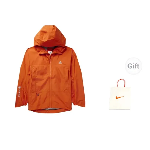 Nike Windbreaker Jackets Unisex Orange Windbreaker Jackets+Gift Bag