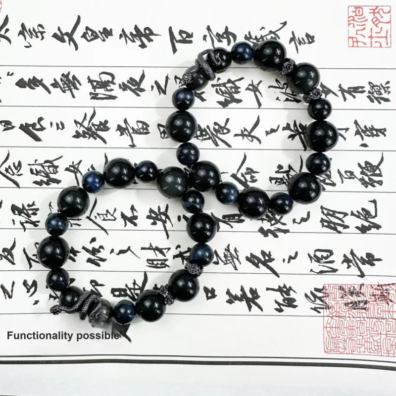 JIAOSHIYU Obsidian Bracelets Unisex-1
