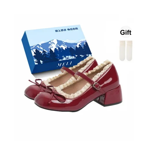 Fawn Miri Грубый каблук Туфли Мэри Джейн Женские