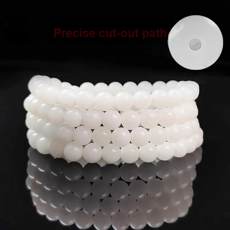 JIUHUASHAN White Jade Bodhi Bead Chain Unisex-12