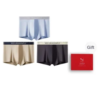 RED DRAGONFLY Underpants Men's 3 Pack Gift Box Set