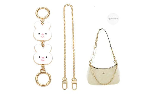 Lan Bao Fan Bag Accessories Gold-Tone Decoration Chain+Rabbit Extension Chain