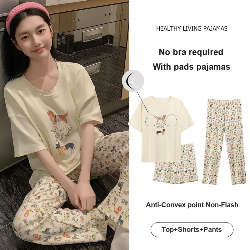 DanceBees Pajama Set Women's Apricot-3