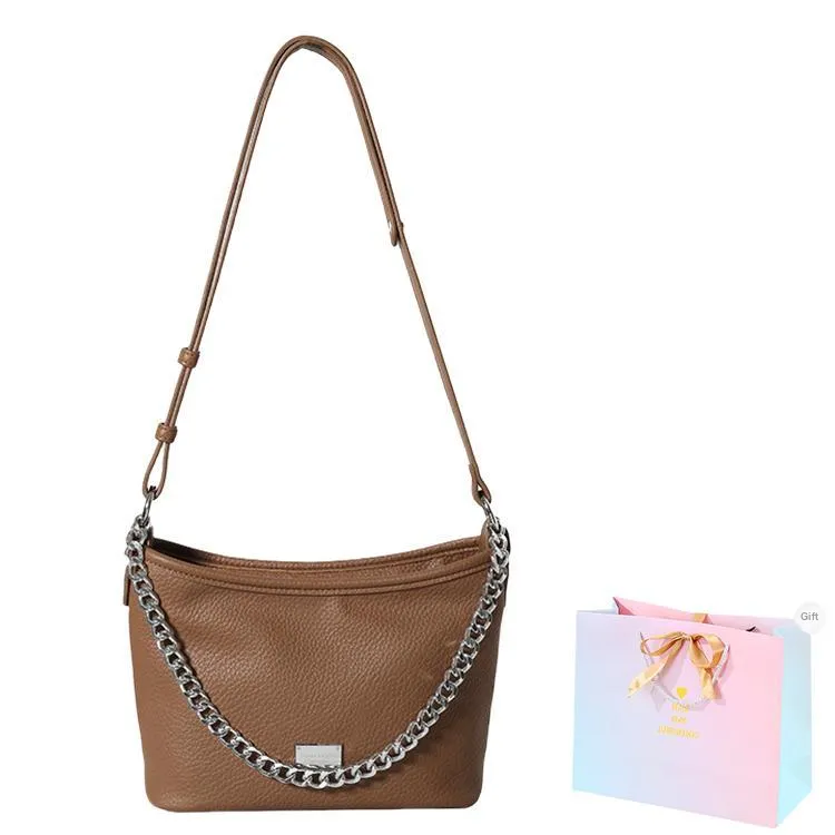 SUPERCUTE PU Crossbody Bag, Shoulder Bag Women's White/Silver/Black/Brown-7