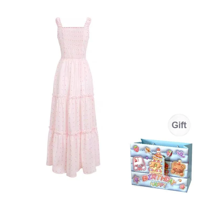 Gentle Welcome Slip Dress Women's Pink-1