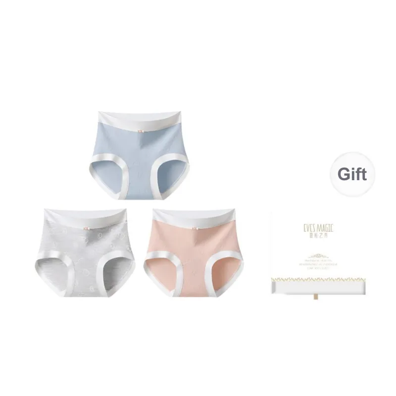 XIA.WA.ZHI.XIU Underpants Women's Shopping Bag 3 Pack-0