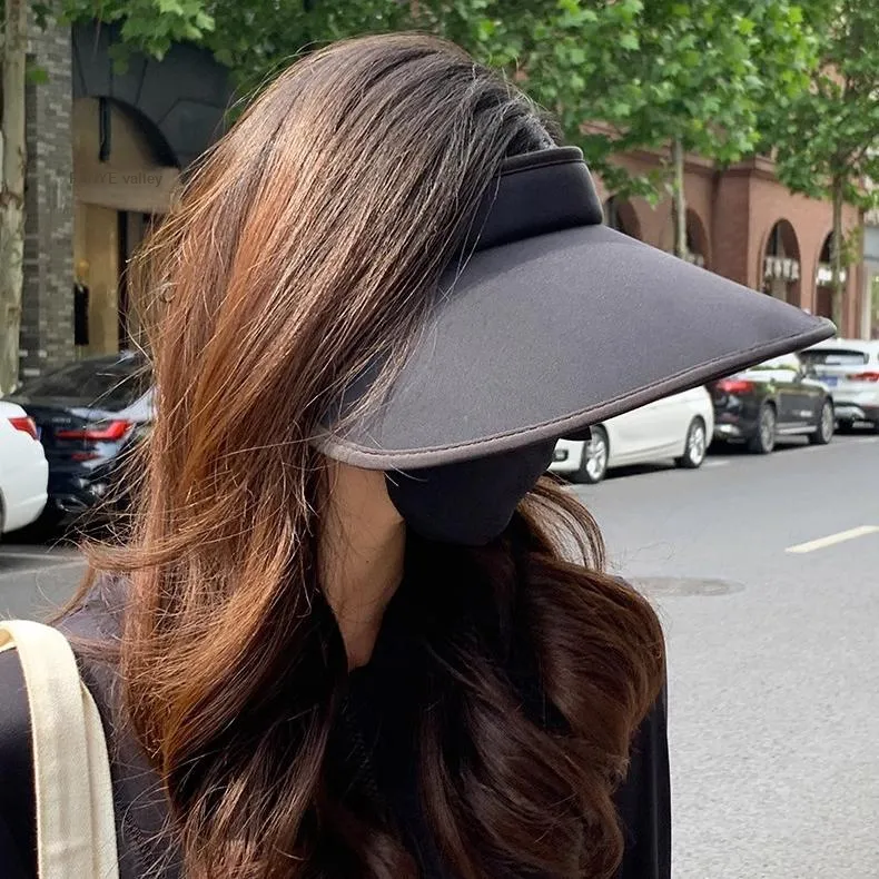 WODONBLE Polyester Sun Protection Hats Women's-2