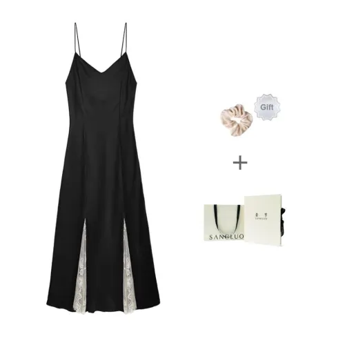 Sangluo Nightgown Women's Black