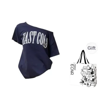 ECNR T Shirt Women's Navy Blue With Complimentary Bag