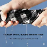 Wide Waist Plaid 2 Pack (Navy Blue Plaid+Dark Blue Plaid)