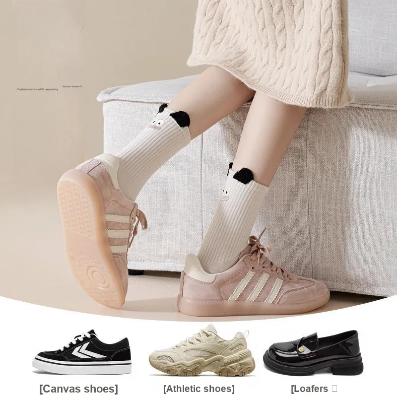 JIAZINI Mid Calf Socks Women's 5 Pack-8