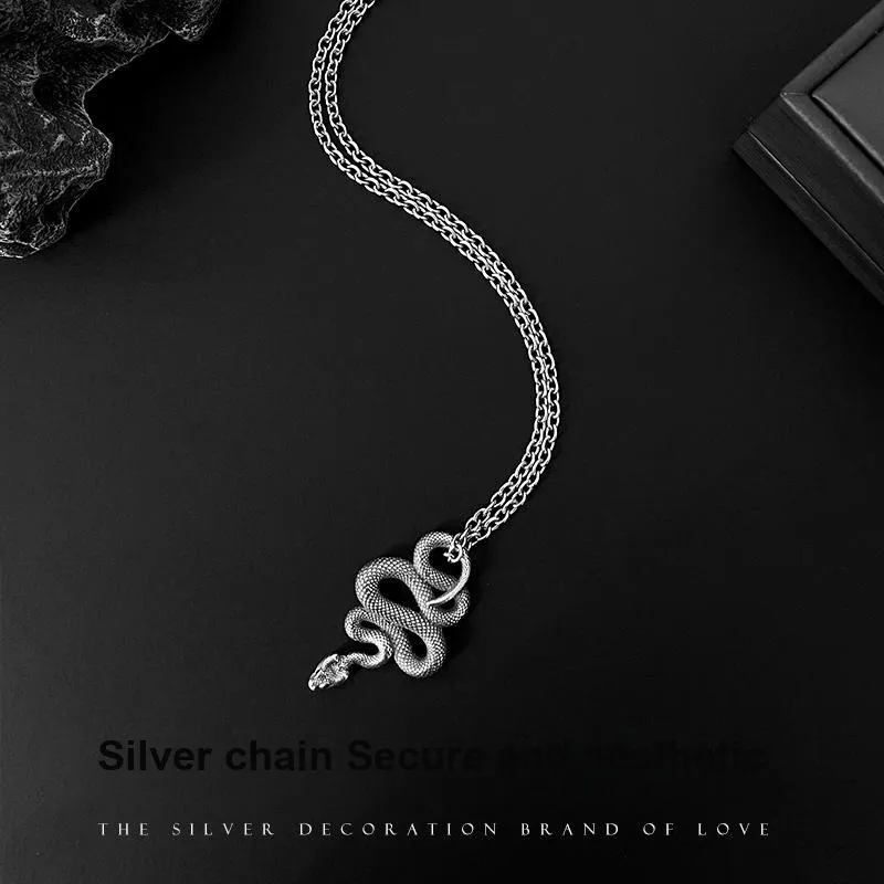 Love 925 Sterling Silver Necklaces Men's-5