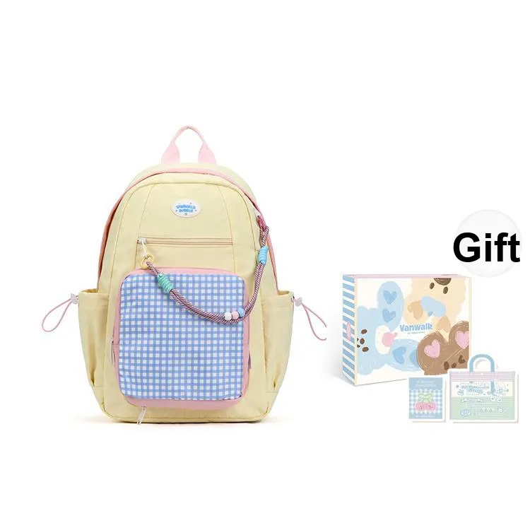 VANWALK Nylon Backpack Large Size Women's Multicolor-1