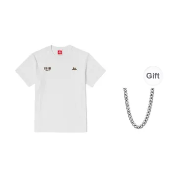 Kappa 1916 T Shirt Men Bleached+Necklace