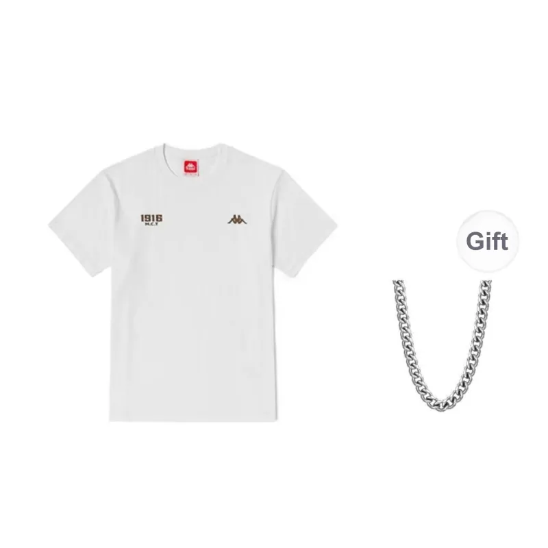 Kappa 1916 T Shirt Men Bleached+Necklace-0