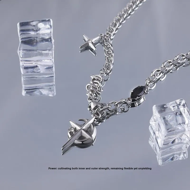 NIGHT RIDER DRIGINAL Titanium Steel Necklaces Men's-4