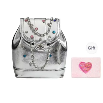 NATTY PU Backpack Regular Women's Silver