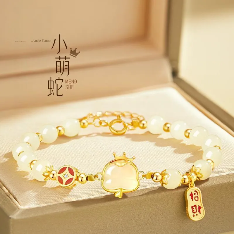 Central Fashion Hetian Jade Bracelets Green Jade Women's-1