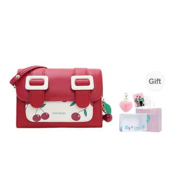 MERIMIES PU Shoulder Bag Small Size Women's Intoxicated Cherry