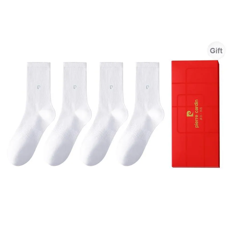 PIERRE CARDIN Mid Calf Socks Men's 4 Pairs In A Box-4