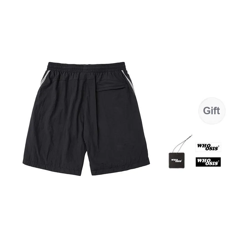 WHOOSIS Casual Shorts Unisex Black-1