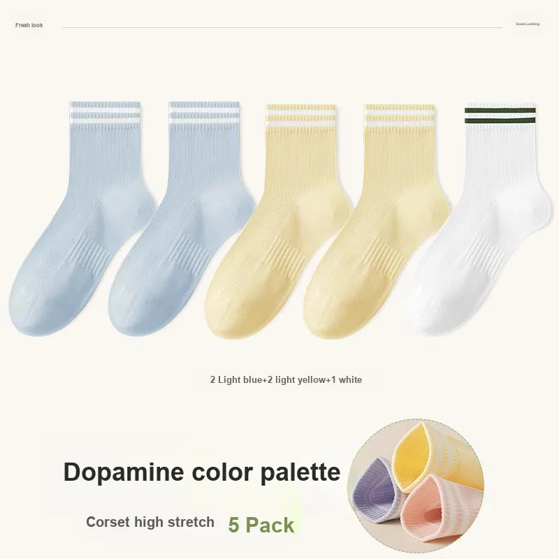 7 SEVFUN Mid Calf Socks Women's Combo Set-7