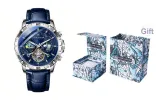 L-9405 Starry Sea Collection Silver Case Blue Dial Silver Stud Blue Strap