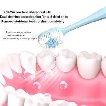 MIKEMEIZHUANG Adults' Household Wide Head With 100 Holes Brush Head Toothbrushes Tooth Cleaning