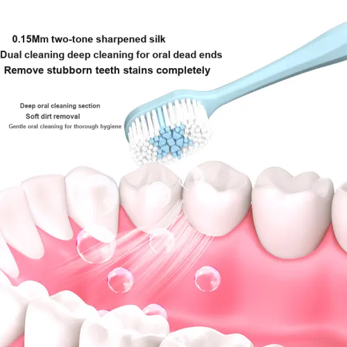 MIKEMEIZHUANG Adults' Household Wide Head With 100 Holes Brush Head Toothbrushes Tooth Cleaning