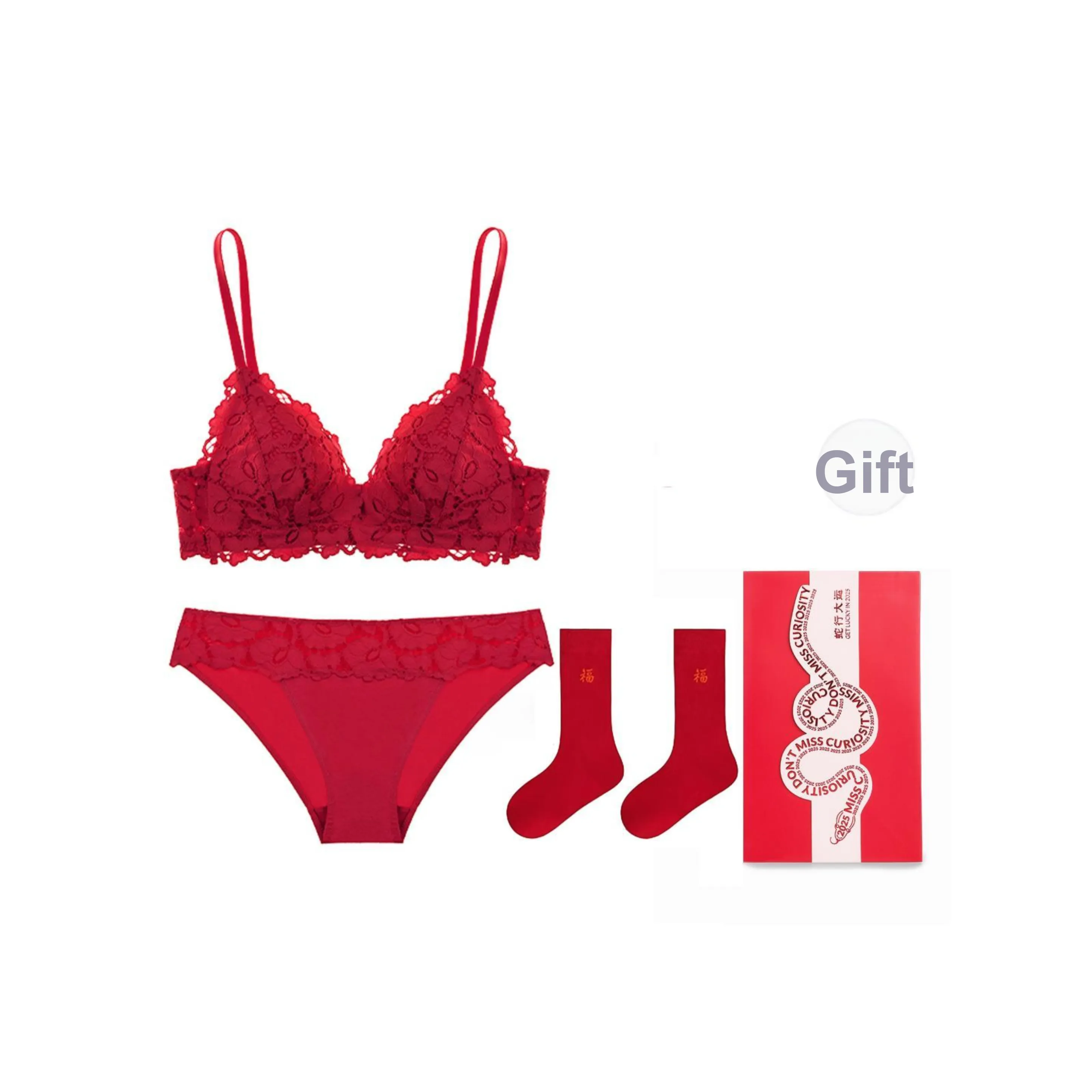 MISS CURIOSITY Underwear Set Women's Red