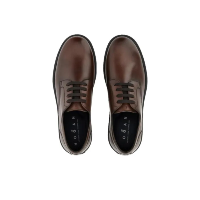 HOGAN H Stripes H677 Casual Shoes Men's Brown-3
