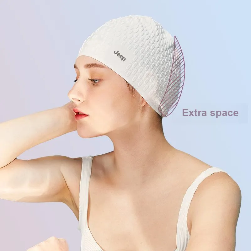 Jeep Swimming Caps Silicone Swim Unisex-3