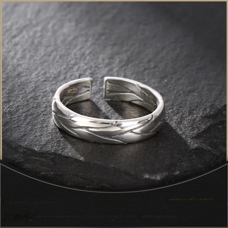 LAOYINJIANG S925 Silver Rings Men's-3