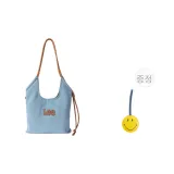 데님 블루 + 스마일 프린트 펜던트