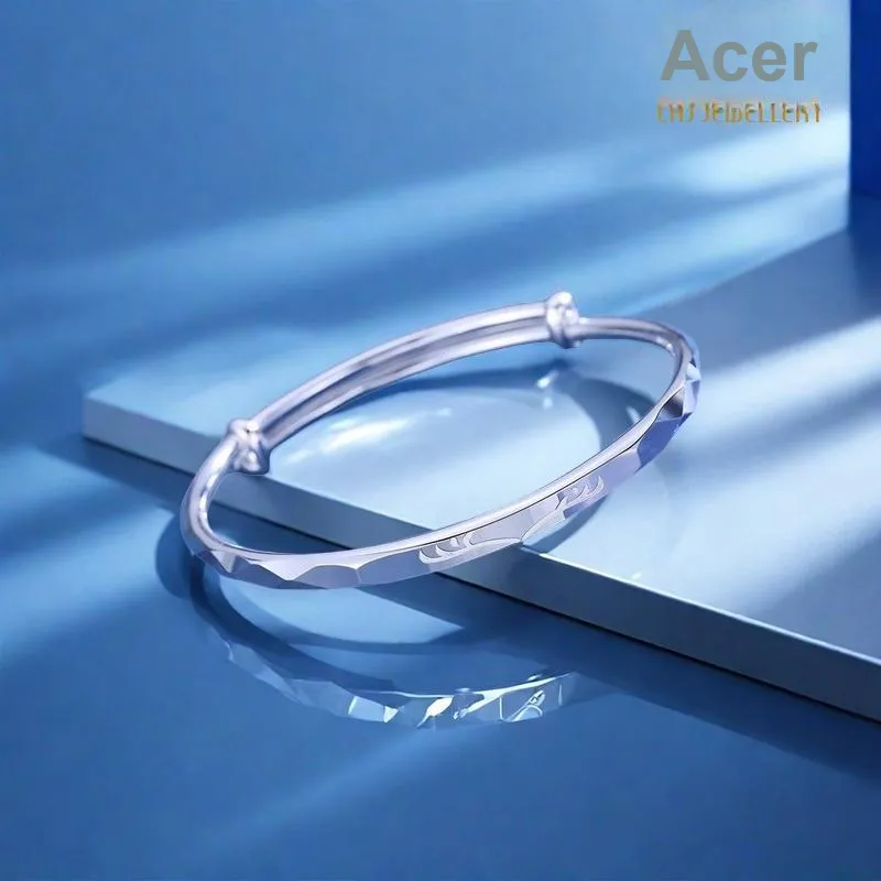 CHAOHONGJI 999 Fine Silver Bangles Women's-3