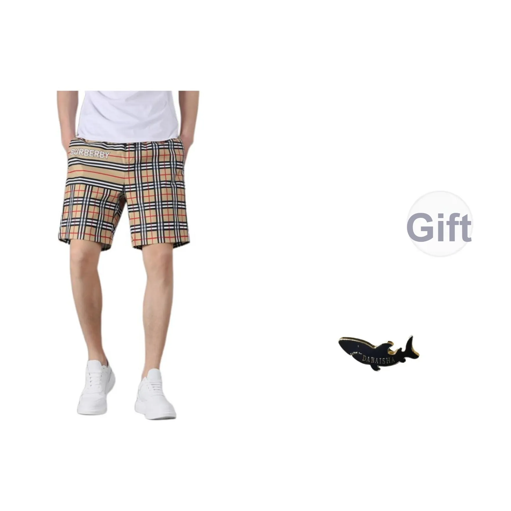 DABAISHA Желтые Мужские Повседневные Шорты