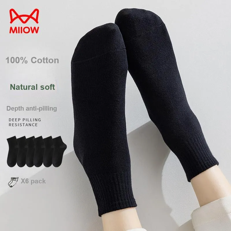 MIIOW Ankle Socks Women's 6 Pack-12