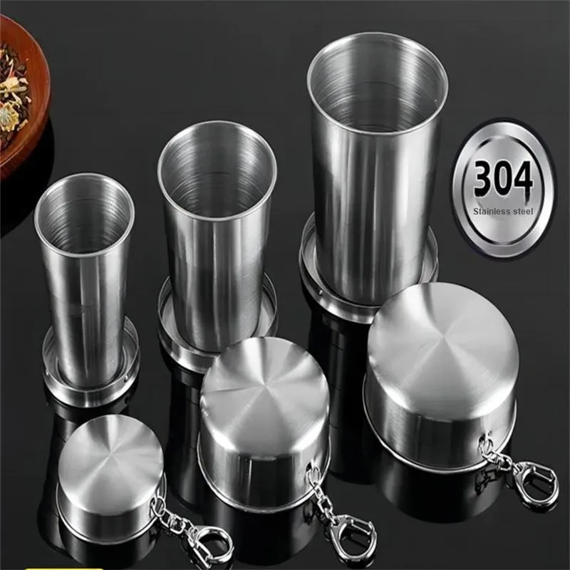 NUCKILY Outdoor Water Equipment Water Container 75ml 250ml 304 Stainless Steel-1