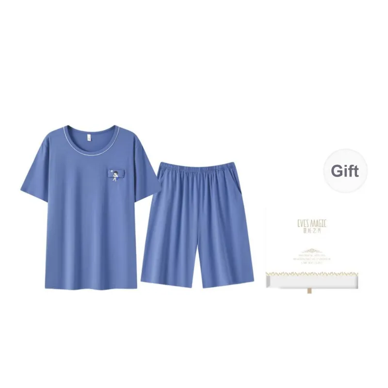 XIA.WA.ZHI.XIU Pajama Set Men's Two Piece Set-19