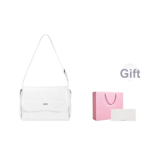 OMTO ПУ (полиуретан) Сумка через плечо Сумка на плечо Стандартная Женская Обсидиан Milk Cap Белый