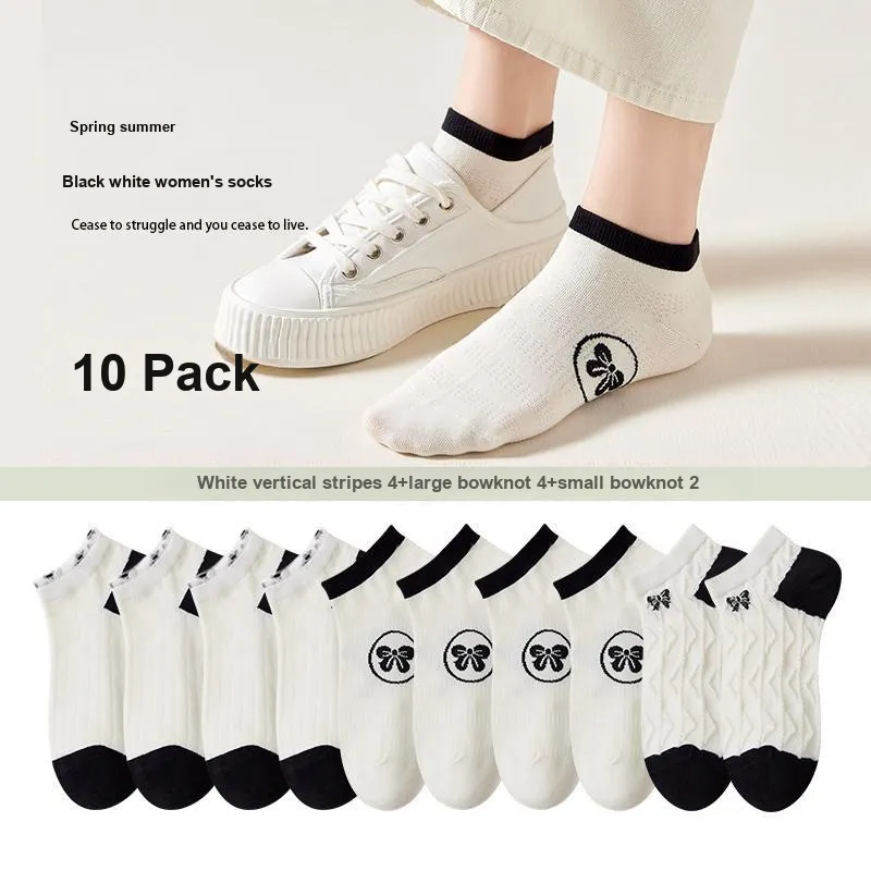 Lan Miao Ankle Socks Women's 10 Pack-8