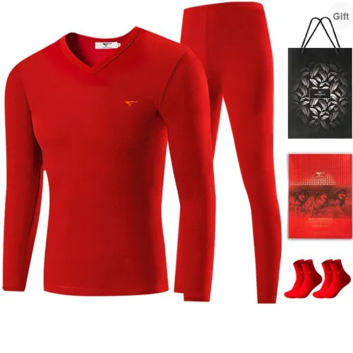 SEPTWOLVES Thermal Set Men's Gift Box Set+Shopping Bag