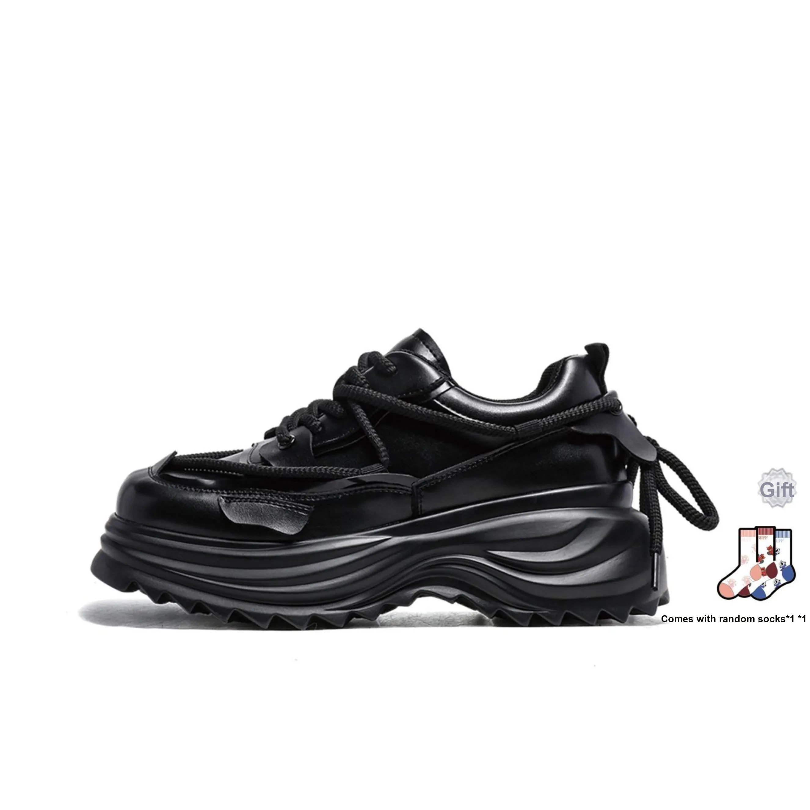 BUFFALO BOUND Chunky Sneakers Unisex Low-Top Black