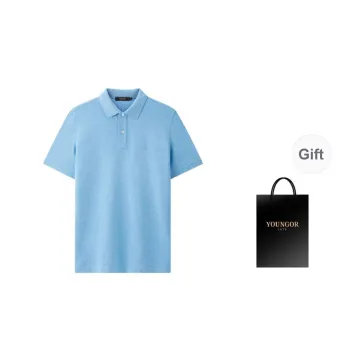 YOUNGOR Polo Shirt Men's Light Blue